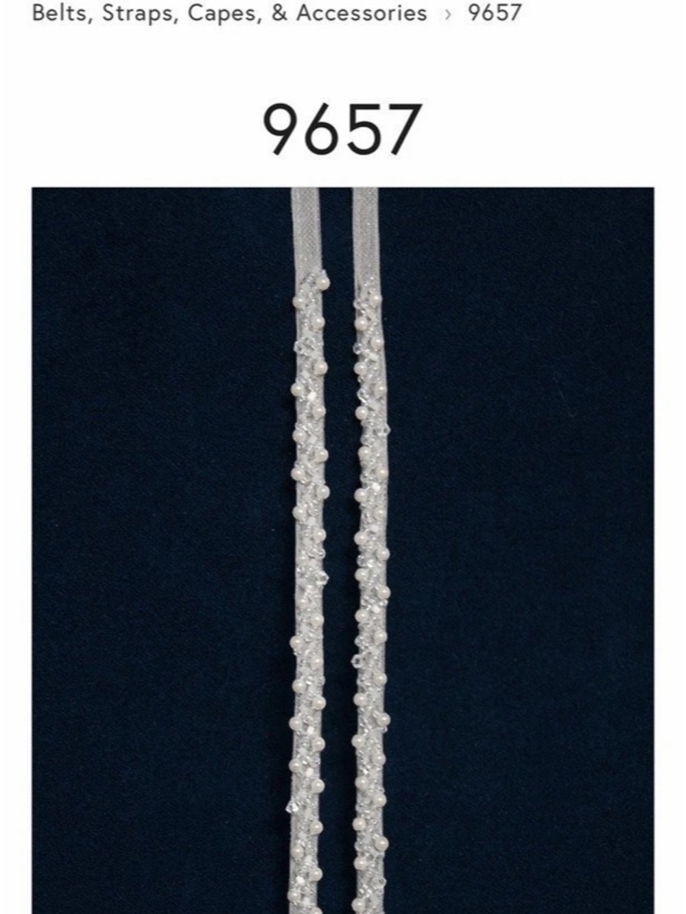 Affordable Elegance Bridal Pearl and Crystal Beaded Straps for Wedding Dress